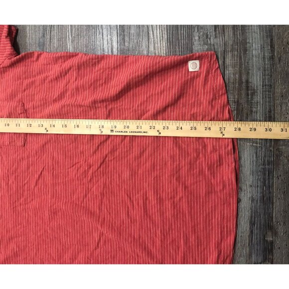 Marine Layer Mens Medium Red Striped Pocket Tee T Shirt - Picture 4 of 4